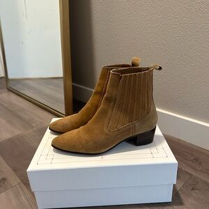 ZARA suede ankle boots